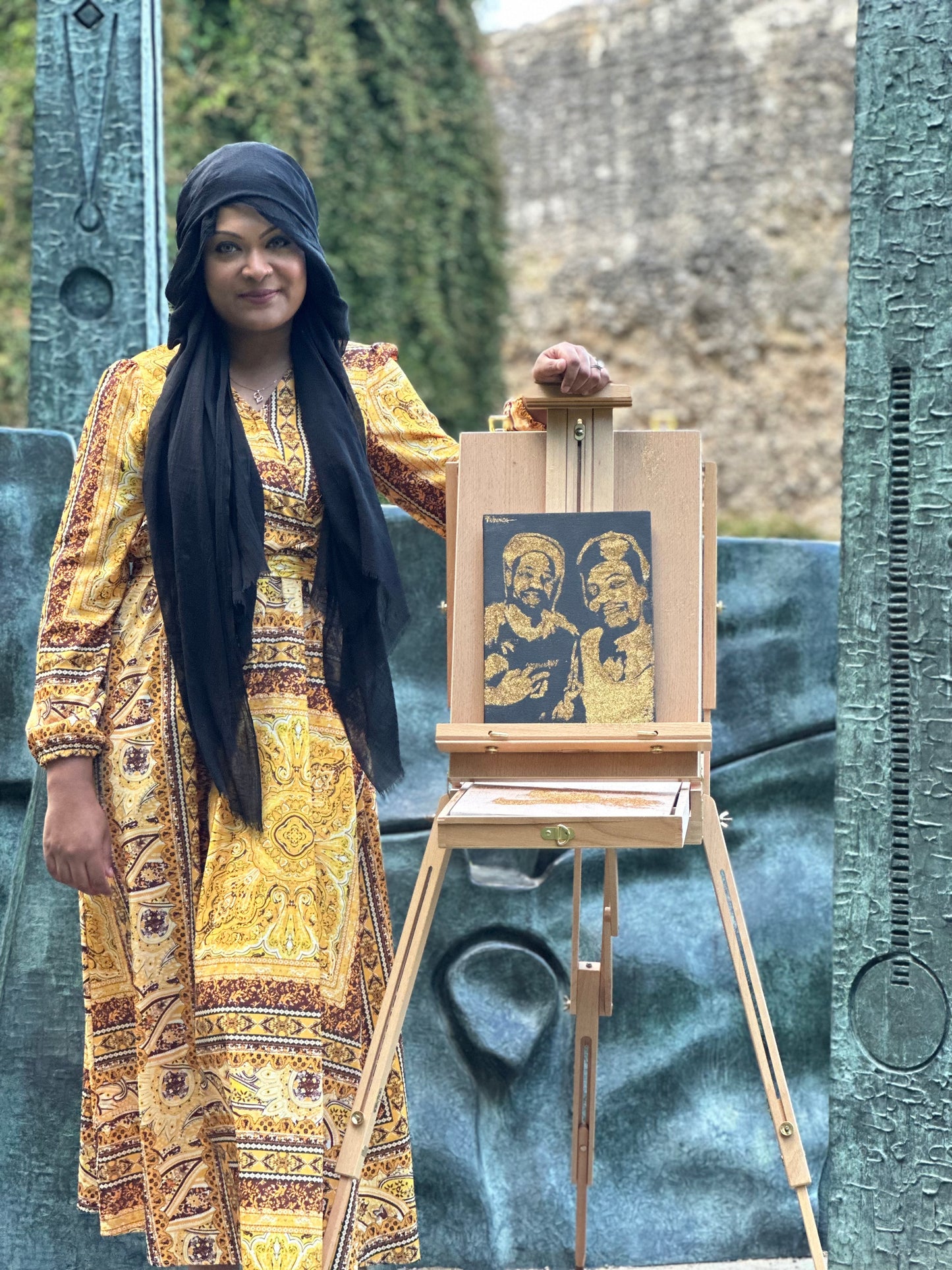 2 PEOPLE GLITTER ART PORTRAIT- Non Event