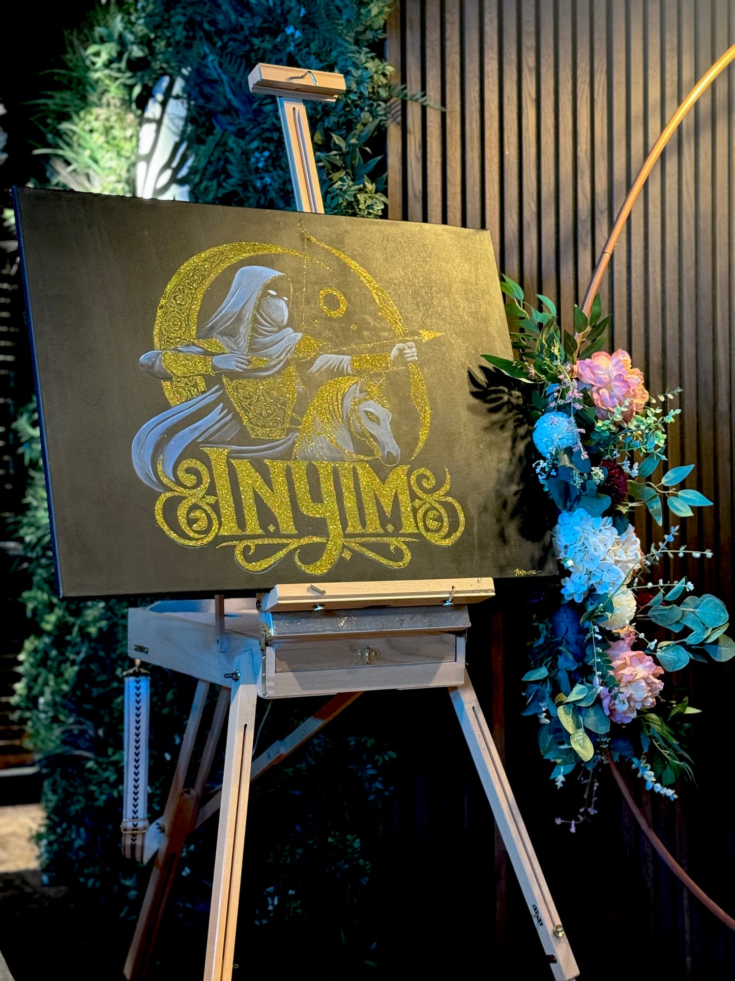 7 LOGO REVEAL PAINT & GLITTER - EVENT - 24x30 INCH